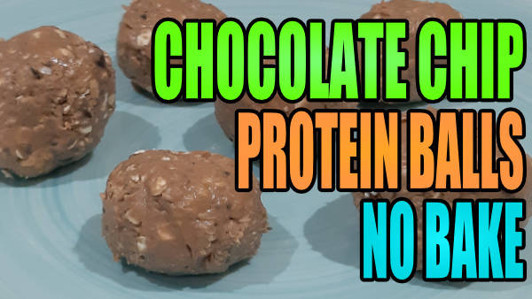 Chocolate chip protein balls no bake
