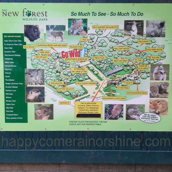 New Forest Wildlife Park Map