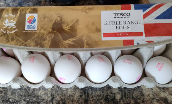 image of tesco eggs white